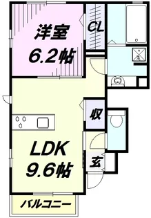 スプルース【101号室】の間取り