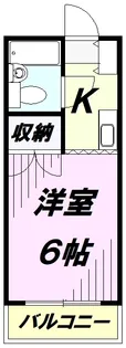 コーポサカエ3【1階】の間取り