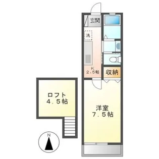クレセントハイツTOKYUⅢ【2階】の間取り