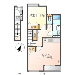 DモンドⅡ【2階】の間取り