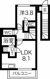 ディアコート東所沢【2階】の間取り