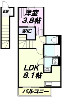 ディアコート東所沢【2階】の間取り