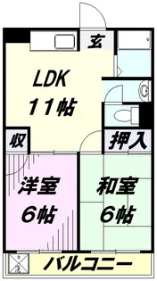 ガーデンハウス【2階】の間取り