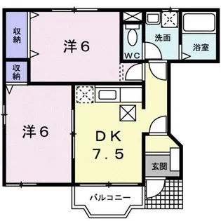 コータコートA【1階】の間取り