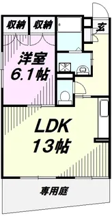 コンフォート宮本【1階】の間取り