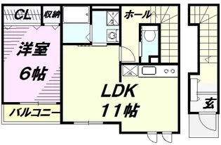 Rose casa【2階】の間取り