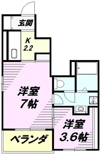 喜修Ⅳ【1階】の間取り