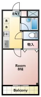 イーストヒルズ所沢【2階】の間取り