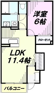 コリーヌ【1階】の間取り