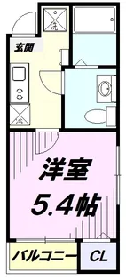 エクセラン所沢【3階】の間取り