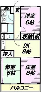 サンライズマンション【303号室】の間取り