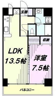 ラフィネ所沢【8階】の間取り