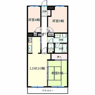 エスポワール所沢Ⅱ【3階】の間取り