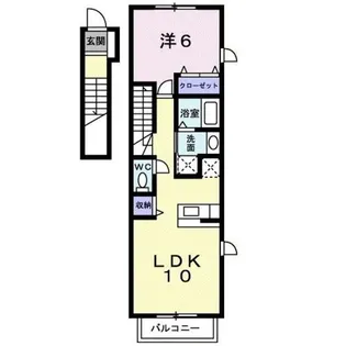 ペニーレイン【2階】の間取り