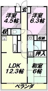 ノヴァ・デ・ガイア【3階】の間取り