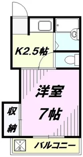 ファミール西所沢【101号室】の間取り