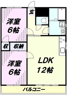 ランドフォレスト新狭山【1階】の間取り