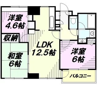コスモ所沢グランステージ【4階】の間取り