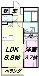 TS・ram ratke【1階】の間取り