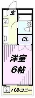 ファミール北野【3階】の間取り