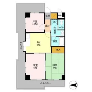フローレンスMORITA【1階】の間取り