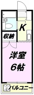 ファミール北野B【2階】の間取り