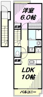 アニメート東所沢【2階】の間取り