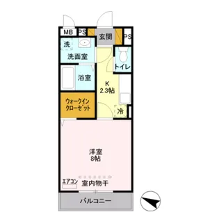 メゾンフォレスト【2階】の間取り