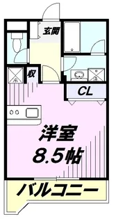 トミボナール【3階】の間取り