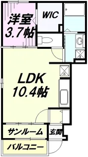 カーサ・エテルノ【1階】の間取り