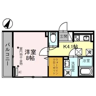メゾン鶴丸【1階】の間取り