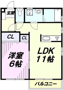 入間テラス2【1階】の間取り