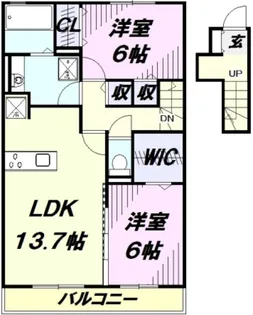 匠乃館 E【2階】の間取り
