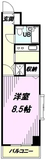 SAI西所沢【6階】の間取り
