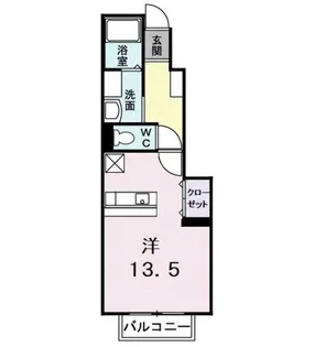クレール小手指【1階】の間取り
