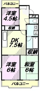 サンシェールヒルズ【3階】の間取り