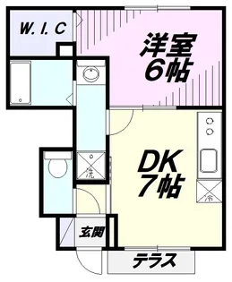 ブルーデイジー【1階】の間取り