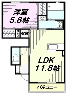 メゾンドールⅧ【1階】の間取り