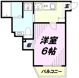 ウエストガーデン所沢上安松【305号室】の間取り