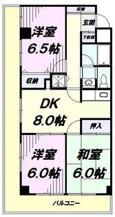 アゼリアパーク東所沢【203号室】の間取り