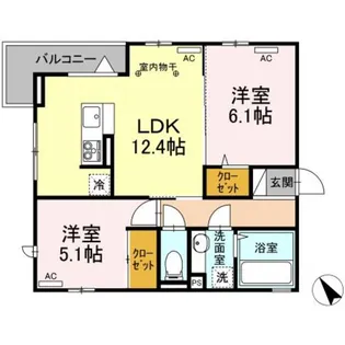 ストリーム久米川【3階】の間取り