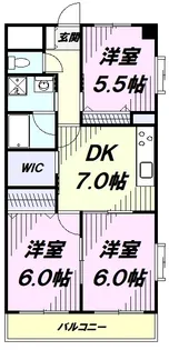 マルナカビレッジ弐番館【4階】の間取り