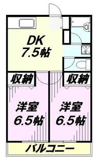 クレストヒル南陵【2階】の間取り