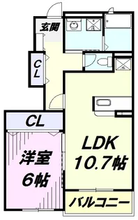 サウス・ヒル【1階】の間取り