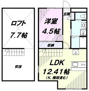 ハナブキ壱番館【1階】の間取り