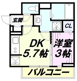 Kirsche【3階】の間取り