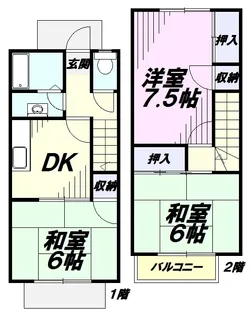 グリーンラインB【1階】の間取り