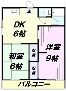 北久米ハイツ【2階】の間取り