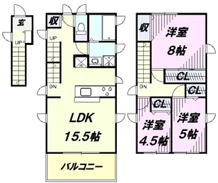 Cozyハウス【2階】の間取り