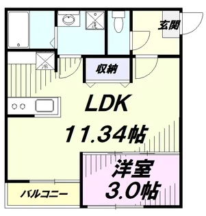FUJISTA所沢Ⅶ【1階】の間取り